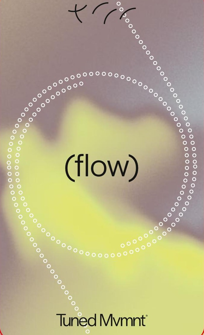 Flow category card from the TUNED Postpartum Ritual Deck.